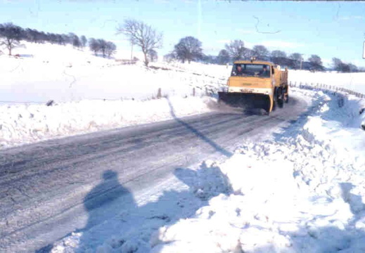 snowplough on the glen road